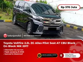[PAJAK PANJANG] Toyota Vellfire 2.5L ZG Alles Pilot Seat AT 2017/2018