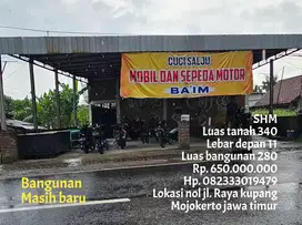 Gudang bangunan masih baru di jual butuh uang