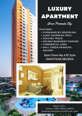 Lokasi Strategis di Jakarta Pusat. Apt Green Pramuka City, Harga 499jt