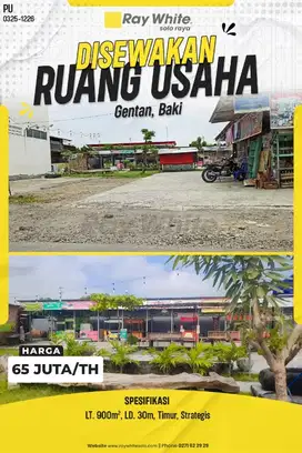 sewa ruang usaha gentan baki