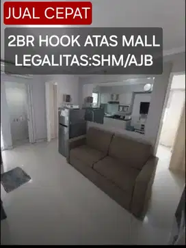 DIJUAL CEPAT 2BR HOOK ATAS MALL BASSURA CITY
