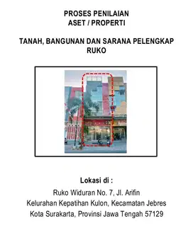 Dijual Ruko cocok untuk usaha Ruko Widuran No 7
