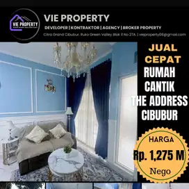 Rumah Siap Huni The Address Cibubur dalam Cluster ada kolam renang