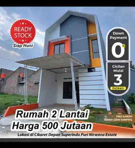 Rumah Mewah Lingkungan Asri Siap Huni di Pemda Cibinong