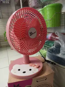Kipas angin duduk hello kitty murah