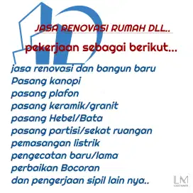 sAya tukang bangunan untuk perbaikan rumah dll