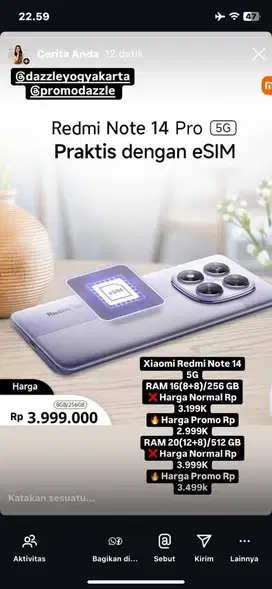 promo redmi note 14 pro 5g