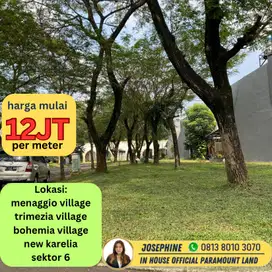 Dijual Tanah Kavling di Bohemia Village Gading Serpong