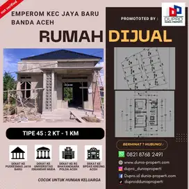 Rumah Tipe 45 di Emperom, Banda Aceh – Lingkungan Nyaman dekat kota