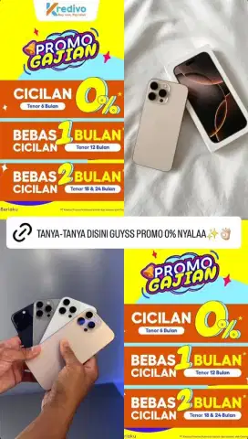 PROMO IPHONE READY 16 SERIES. BISA PAYLATER DAN SPLIT BILL