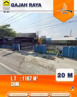 Tanah di Jl gajah raya 200m dr Majapahit cocok untuk ruko