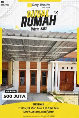 rumah waru baki dekat ke solobaru