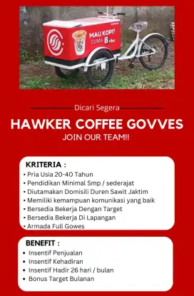 Dicari Segera Riders untuk Kopi Sepeda Keliling. Lokasi Duren Sawit