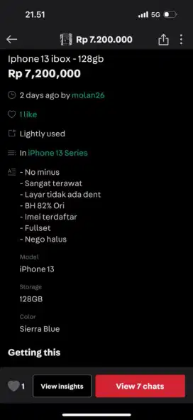 Handphone iPhone 13