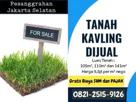 Dijual Tanah Kavling Jaksel di Pesanggrahan, Bebas Banjir, Akses Mobil