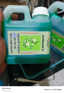 Pupuk NPK cair untuk tanaman pot dan lahan