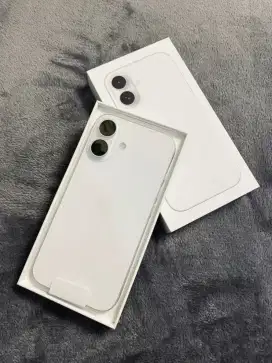 Ready iPhone 16 White 128Gb, Garansi Resmi iBox