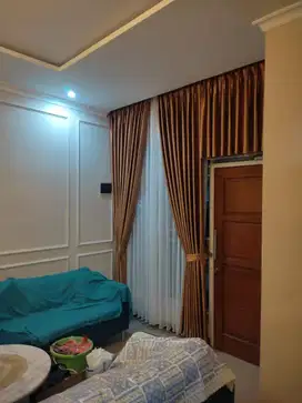 Pasang Gorden Jendela Minimalis Tirai Gordyn Blackout Hordeng Custom
