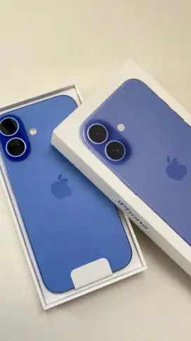 Ready iPhone 16 128gb Ultramarine, Garansi Resmi iBox