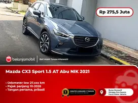 [LOW KM] Mazda CX-3 CX3 CX 3 Sport 1.5 AT Abu 2021/2022 PAJAK PANJANG