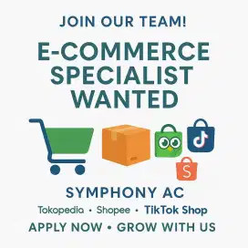 Lowongan Admin Toko Online E-Commerce Specialist