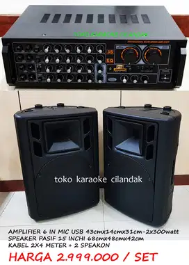 speaker 15in + amplifier