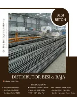 Besi beton ulir SNI TS420 ready stok