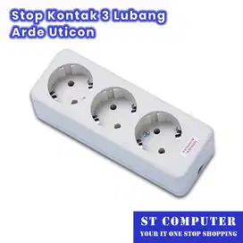 Stop Kontak 3 Lubang Arde Uticon