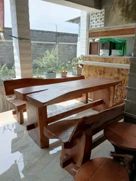 Set rombong + meja kursi