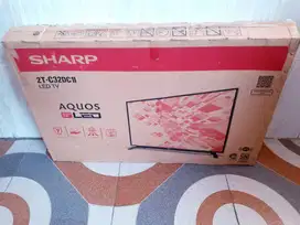 TV LED SHARP 32in Digital TV Kondisi Normal Lengkap Garansi