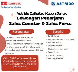 Lowongan sales executive Daihatsu