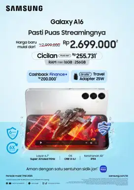 Cashback Samsung A16 LTE