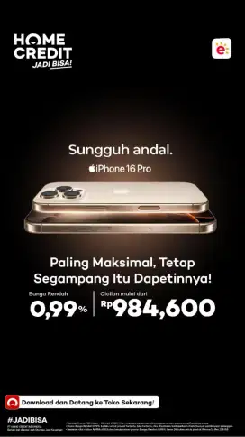 Iphone 16Pro new series kredit cicilan 0% dg home credit