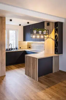 Custom Interior Kitchen Set, Backdrop TV, Lemari, Wardrobe