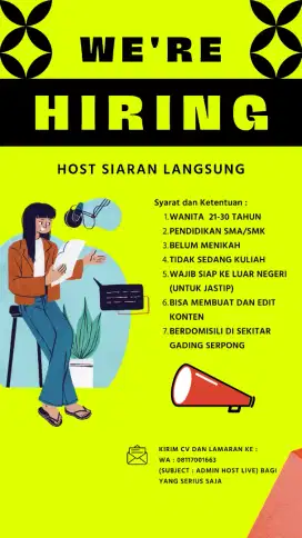 Host live streaming wanita