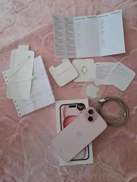 Apple Iphone 15 Pink Ori (PA/A) Ibox, 128gb, siap pakai 100%