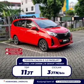 Toyota calya g manual 2021 pmk 2022 garansi mesin 5 tahun