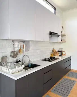 Custom Interior Kitchen Set, Backdrop TV, Lemari, Wardrobe