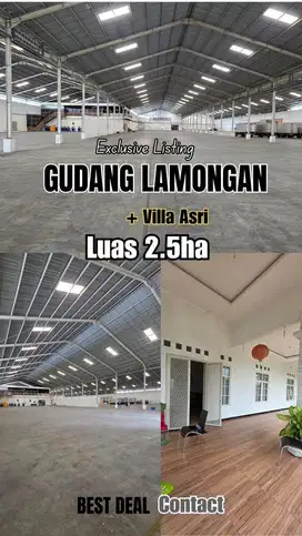 SUPER LANGKA! DIJUAL GUDANG SIAP PAKAI RAYA MANTUP LAMONGAN! LUAS POL!