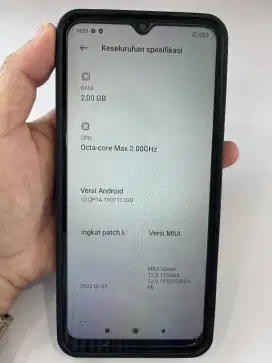 Second Redmi 9A 2/32 BO 450k tombol on off rusak