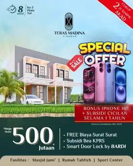 TERAS MADINA CIBUBUR PERUMAHAN ISLAMI LENGKAP DENGAN MASJID JAMI