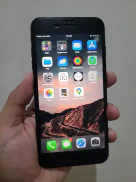 IPhone 7+ Plus Blackmatte 128Gb Lte Fullset ex ibox ada minus