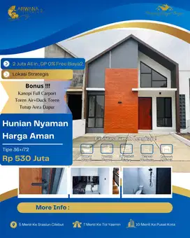Rumah bagus ready di Arwana residence dekat stasiun cilebut