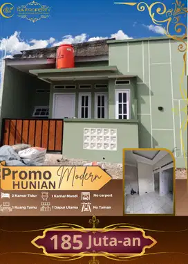 Hunian minimalis 2 kamar mulai dari 185 jutaan akses lokasi strategis