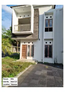 RUMAH MURAH 2 LANTAI ONE GATE Sistem ROYAL GRIYA LOKA TABANAN