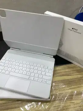 magic keyboard ipad pro 12.9inci gen 3/4/5 white fullset