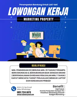 Lowongan Kerja Marketing Properti di Bandung Raya