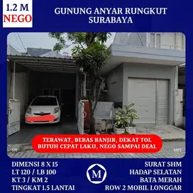 Rumah Gunung Anyar Rungkut Surabaya Siap Huni Bebas Banjir