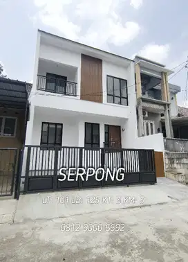 Rumah baru 2 Lantai Serpong villa Melati Mas dekat Bsd tangerang