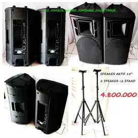 speaker aktif 15 + stand